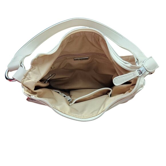 Giani Bernini Women Cream Leather Hobo Bag - Picture 2 of 11